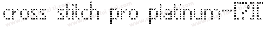 cross stitch pro platinum字体转换